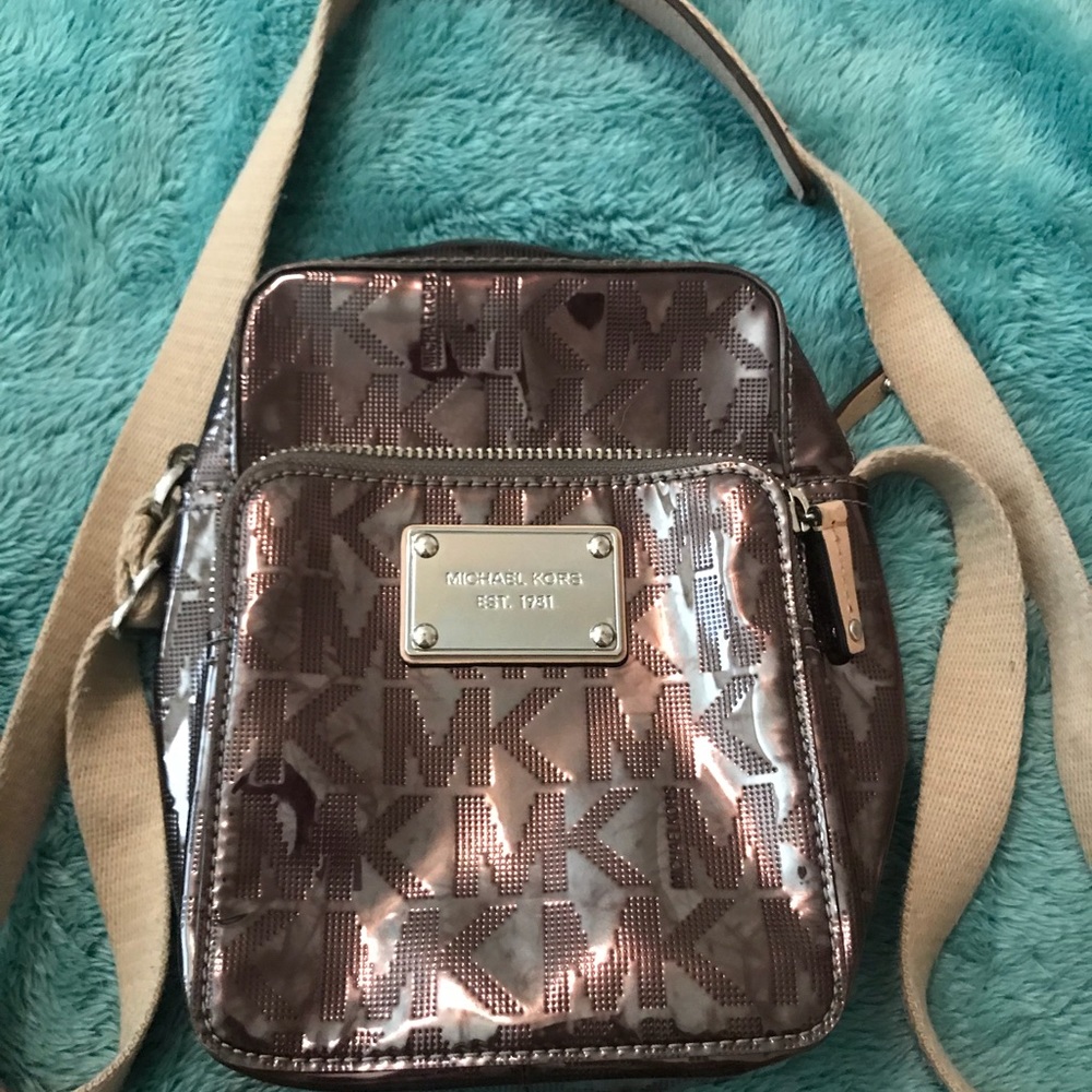 Silver Michael Kors crossbody